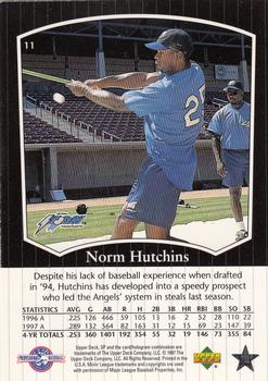 1998 SP Top Prospects #11 Norm Hutchins Back