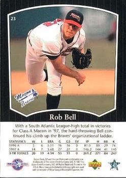 1998 SP Top Prospects #23 Rob Bell Back