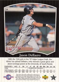 1998 SP Top Prospects #34 Jason Dellaero Back