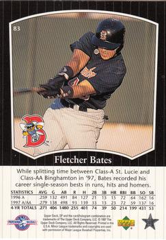 1998 SP Top Prospects #83 Fletcher Bates Back
