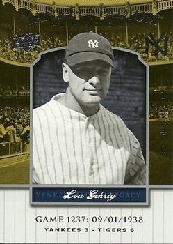 2008 Upper Deck Yankee Stadium Legacy #1237 Lou Gehrig Front