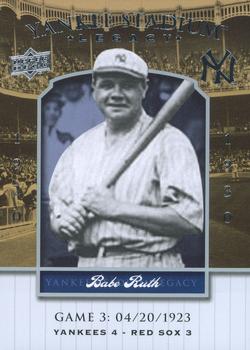 2008 Upper Deck Yankee Stadium Legacy #3 Babe Ruth Front
