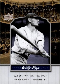 2008 Upper Deck Yankee Stadium Legacy #27 Wally Pipp Front