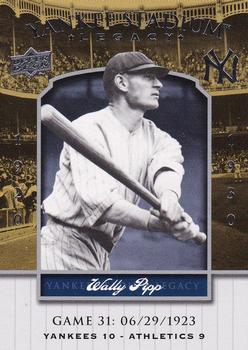2008 Upper Deck Yankee Stadium Legacy #31 Wally Pipp Front