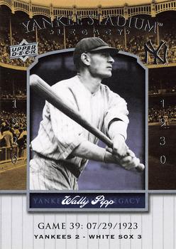 2008 Upper Deck Yankee Stadium Legacy #39 Wally Pipp Front