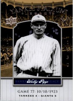 2008 Upper Deck Yankee Stadium Legacy #77 Wally Pipp Front