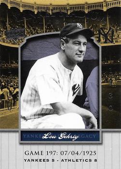 2008 Upper Deck Yankee Stadium Legacy #197 Lou Gehrig Front