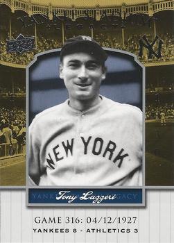 2008 Upper Deck Yankee Stadium Legacy #316 Tony Lazzeri Front