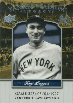 2008 Upper Deck Yankee Stadium Legacy #325 Tony Lazzeri Front
