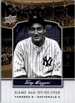 2008 Upper Deck Yankee Stadium Legacy #464 Tony Lazzeri Front