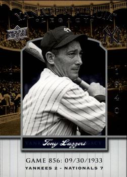 2008 Upper Deck Yankee Stadium Legacy #856 Tony Lazzeri Front