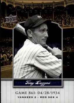 2008 Upper Deck Yankee Stadium Legacy #861 Tony Lazzeri Front