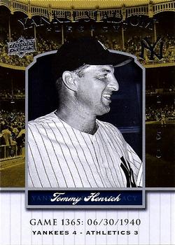 2008 Upper Deck Yankee Stadium Legacy #1365 Tommy Henrich Front
