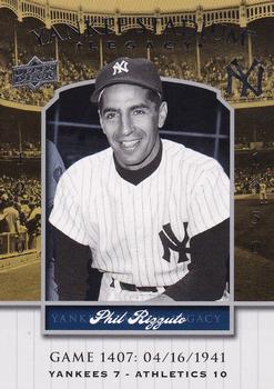 2008 Upper Deck Yankee Stadium Legacy #1407 Phil Rizzuto Front