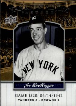 2008 Upper Deck Yankee Stadium Legacy #1520 Joe DiMaggio Front