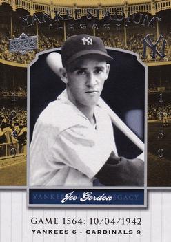 2008 Upper Deck Yankee Stadium Legacy #1564 Joe Gordon Front