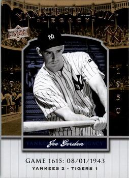 2008 Upper Deck Yankee Stadium Legacy #1615 Joe Gordon Front