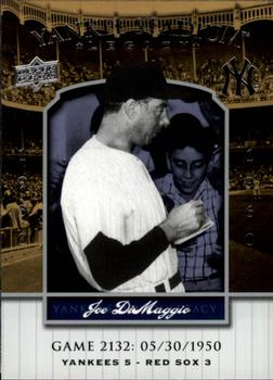 2008 Upper Deck Yankee Stadium Legacy #2132 Joe DiMaggio Front