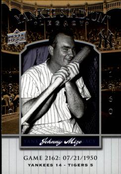 2008 Upper Deck Yankee Stadium Legacy #2162 Johnny Mize Front