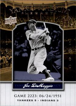 2008 Upper Deck Yankee Stadium Legacy #2223 Joe DiMaggio Front