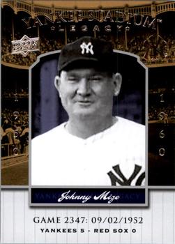 2008 Upper Deck Yankee Stadium Legacy #2347 Johnny Mize Front