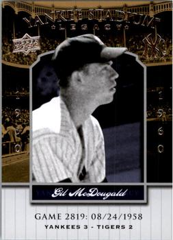 2008 Upper Deck Yankee Stadium Legacy #2819 Gil McDougald Front