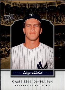 2008 Upper Deck Yankee Stadium Legacy #3266 Tony Kubek Front