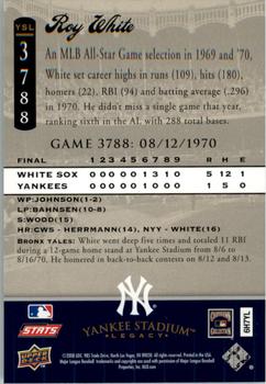 2008 Upper Deck Yankee Stadium Legacy #3788 Roy White Back