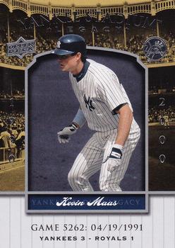 2008 Upper Deck Yankee Stadium Legacy #5262 Kevin Maas Front