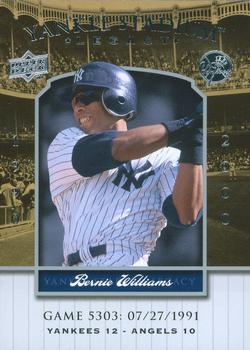 2008 Upper Deck Yankee Stadium Legacy #5303 Bernie Williams Front