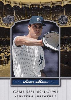 2008 Upper Deck Yankee Stadium Legacy #5331 Kevin Maas Front