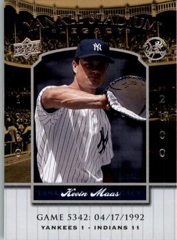 2008 Upper Deck Yankee Stadium Legacy #5342 Kevin Maas Front