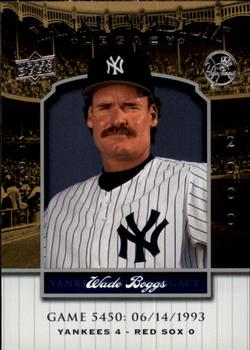 2008 Upper Deck Yankee Stadium Legacy #5450 Wade Boggs Front