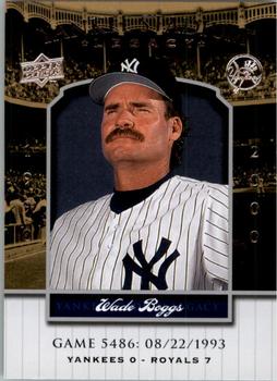 2008 Upper Deck Yankee Stadium Legacy #5486 Wade Boggs Front