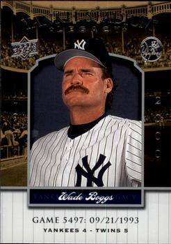 2008 Upper Deck Yankee Stadium Legacy #5497 Wade Boggs Front