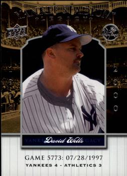2008 Upper Deck Yankee Stadium Legacy #5773 David Wells Front