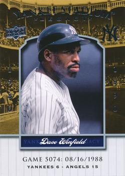 2008 Upper Deck Yankee Stadium Legacy #5074 Dave Winfield Front