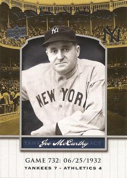 2008 Upper Deck Yankee Stadium Legacy #732 Joe McCarthy Front