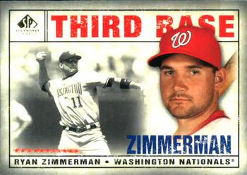 2008 SP Legendary Cuts #75 Ryan Zimmerman Front
