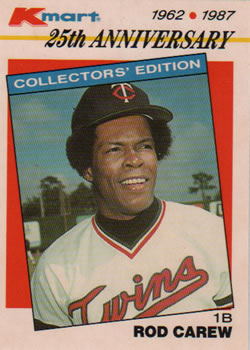 1987 Topps Kmart 25th Anniversary #14 Rod Carew Front