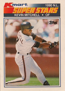1990 Topps Kmart Super Stars #6 Kevin Mitchell Front
