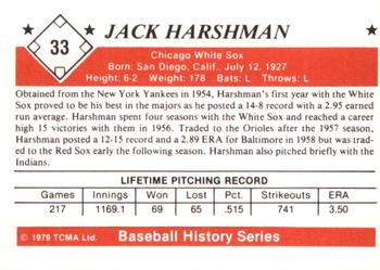1979 TCMA The 1950’s #33 Jack Harshman Back