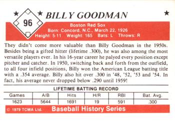 1979 TCMA The 1950’s #96 Billy Goodman Back