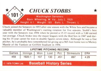 1979 TCMA The 1950’s #101 Chuck Stobbs Back