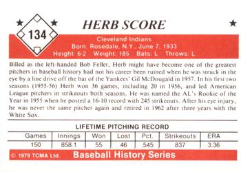 1979 TCMA The 1950’s #134 Herb Score Back