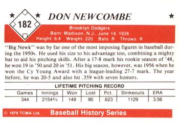 1979 TCMA The 1950’s #182 Don Newcombe Back