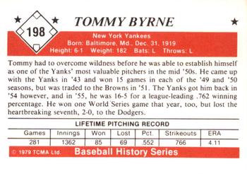 1979 TCMA The 1950’s #198 Tommy Byrne Back