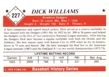 1979 TCMA The 1950’s #227 Dick Williams Back