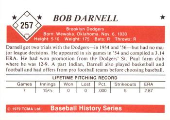 1979 TCMA The 1950’s #257 Bob Darnell Back