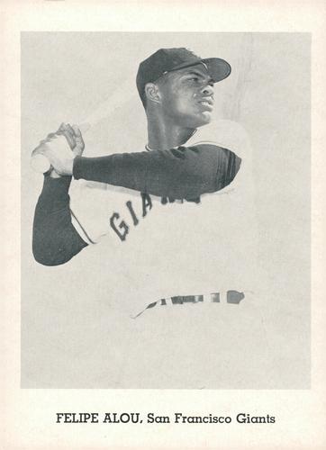 1962 Jay Publishing San Francisco Giants 5x7 Photos #NNO Felipe Alou Front